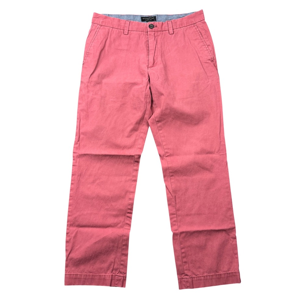 Banana Republic Emerson Chino Pants Mens 33x30 (32x28) Pink Salmon Straight Leg